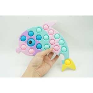 Jucarie senzoriala antistres, Simple Dimple, Delfin, Macarons,Flippy - Img 5