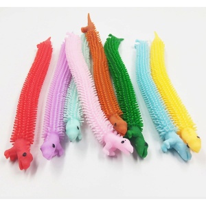 Jucarie senzoriala elastica Flippy, Fidget Noodle, Antistres, Culori Random - Img 5