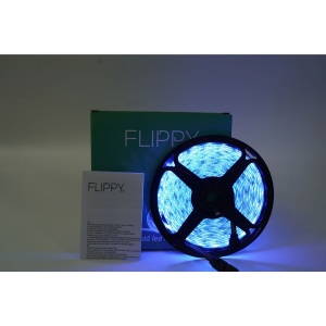 Kit Banda Led RGB SMD 5050 cu Transformator inclus Flippy - Lungime 5 M, 270 LED-uri, Telecomanda 44 taste, pentru TV, PC, Auto, IP65, Lumina Ambientala - Img 9