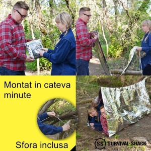 Kit supravietuire multifunctional Flippy, Instrumente profesionale, Trusa de Prim-Ajutor, pentru Camping, Drumetii, Aventuri in aer liber, borseta inclusa, model army - Img 12