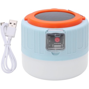 Lampa Portabila, Flippy, Incarcare Solara + USB, Afisaj Inteligent al Bateriei, Raza de Actiune 32 mp, 6x9x11 cm, 3 Moduri, Alb - Img 7