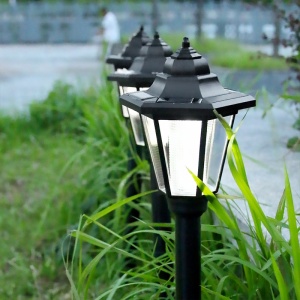 Lampa solara hexagonala de gradina Flippy, Alb Cald - Img 2