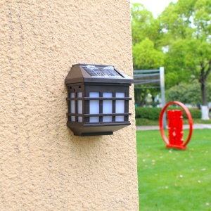 Lampa solara LED tip Felinar pentru perete Flippy, 11.5 x 8.3cm, 1.2V, ABS, 400mAh, alb cald - Img 2
