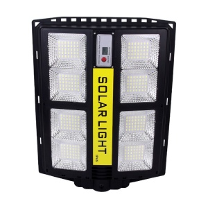 Lampa solara stradala Flippy, cu telecomanda, senzor de miscare si lumina, suport prindere, 720 LED-uri, IP65, ABS, 15AH, 500W, temperatura culoare 6500K, 44.5x34.7x6.6 cm, autonomie 10-12 ore, negru - Img 6