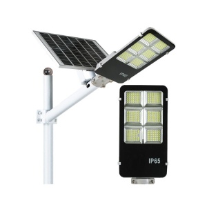 Lampa solara stradala Flippy, IP65, senzor de lumina, 417 LED-uri SMD, 24000 lm, 300W, autonomie 12-16 ore, telecomanda, montare prin fixare, pentru strada sau gradina, finisaj lucios, material ABS, 49.5 x 21 x 6.5 cm, lumina alb rece - Img 10