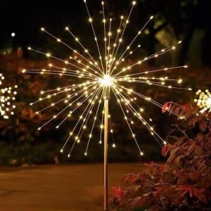 Lampa solara sub forma de artificii, 120 LED-uri, alb cald, Flippy - Img 6