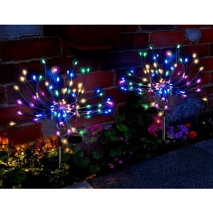 Lampa solara sub forma de artificii, 90 LED-uri, multicolor, Flippy - Img 5