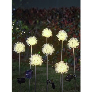 Lampa solara sub forma de Papadie, alb cald, Flippy - Img 3