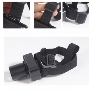 Lanterna LED de Montat pe Cap, Flippy, cu Raza Lunga de Zoom, Far Telescopic, Reglabil, Rezistent la Apa, pentru Pescuit in Aer Liber, Camping, Lumina Puternica, Lanterna, 7x4.5x6 cm, Negru - Img 3
