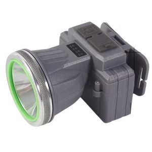 Lanterna LED de Montat pe Cap, Flippy, cu Raza Lunga de Zoom, Reincarcabila USB, Far Telescopic, Rezistent la Apa, Reglabil, pentru Pescuit in Aer Liber, Camping, Lumina Puternica, Lanterna, 8.6x7.5x6.5cm, Gri - Img 1