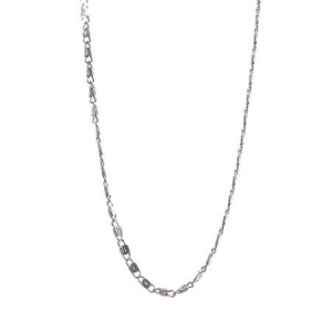 Lantisor din Argint 925, model plat rotund (ccc), 39 cm - Img 1