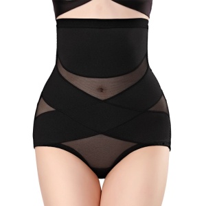 Lenjerie Modelatoare pentru Abdomen, Flippy, cu Talie Inalta si Corset, Negru, Push-Up, Marimea L - Img 1