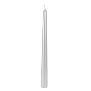Lumanare Decorativa, Flippy, pentru Masa, 25 cm, din Parafina, fara Fum, Ardere 7.5h, Argintiu - Img 1