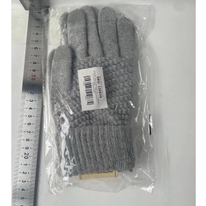 Manusi de Dama, Flippy, Functie Touchscreen (ecran tactil), Material Acril Tricotat, Manseta Elastica, Interior Catifelat, Marime Universala, Gri - Img 8