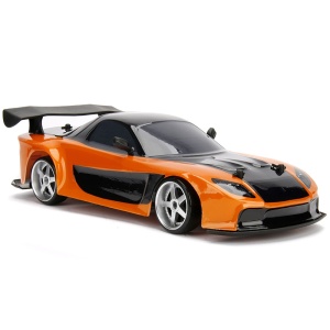 Masina Jada Toys Fast and Furious Mazda RX-7 Drift cu anvelope si telecomanda - Img 7
