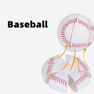 Minge UFO baseball Flippy cu deformare, diametru 8 cm, 3 ani +, interactiva, minge magică OZN zburator, minge zburătoare, Alb - Img 6