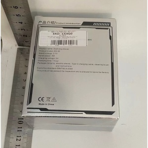 Mini Aparat de Ras Electric, Flippy, din ABS cu Fibra de Carbon, Portabil, Cap Rotativ Detasabil cu 2 Lame de Otel, Rezistent la Apa, Incarcare Type-C, Autonomie 45 min, Alb/Negru - Img 2