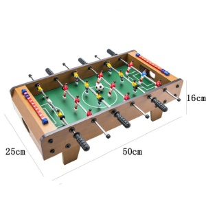 Mini Masa de Fotbal cu Teren si 18 Jucatori Flippy, 6 Manere, cu Tablou pentru Scor, din Metal, Lemn si ABS, 50 x 25 x 16 cm, cu Picioruse, pentru copii/adulti - Img 7