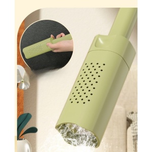 Mini Mop, Flippy, Pentru Uz Casnic, Sistem Autostoarcere, Portabil, Mop cu Burete, Rotire 180°,15 x 27.5 cm, Verde - Img 3