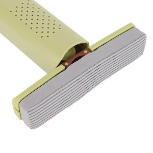 Mini Mop, Flippy, Pentru Uz Casnic, Sistem Autostoarcere, Portabil, Mop cu Burete, Rotire 180°,15 x 27.5 cm, Verde - Img 13