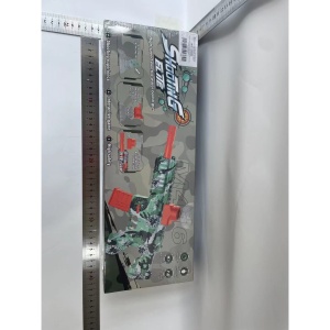 Mitraliera de jucarie electrica Flippy cu bile de hidrogen de gel, gun bluster, tragere in rafala, varsta peste 6 ani, ochelari de protectie, 5000 de bile incluse, cablu de incarcare, 27x37 cm, M416, verde - Img 3
