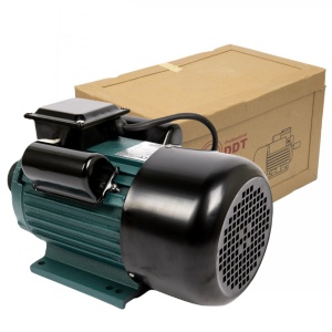Motor electric monofazat, DDT, 4000 W, 3000 rpm, 2 condensatori, corp fonta - Img 1
