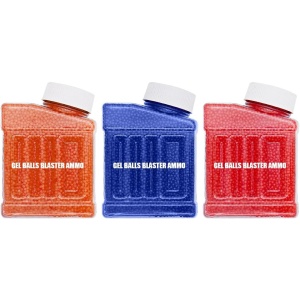 Munitie, Flippy, 20.000 Bile Gel pentru pistoale de jucarie Gel Blaster 10.5x8 mm, Albastru - Img 3