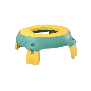 Olita Portabila,Flippy, pentru Calatorii, Confectionata din Spuma PU, 1-6 ani, 34x32x17 cm, Verde/Galben - Img 1