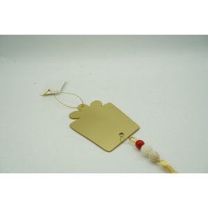 Ornament brad, Flippy, Cadou, Auriu, Lucios, 8*25CM, Acril, Interior/ Exterior - Img 2