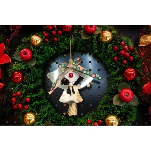 Ornament brad, Flippy, Clopotei, Auriu, Lucios, 14*26CM, Acril, Interior/ Exterior - Img 7
