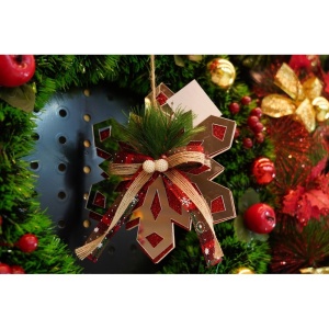 Ornament brad, Flippy, Fulg de nea, Argintiu, Lucios, 14*15CM, Acril, Interior/ Exterior - Img 8