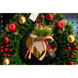Ornament brad, Flippy, Inima, Auriu, Lucios, 15*16CM, Acril, Interior/ Exterior - Img 3