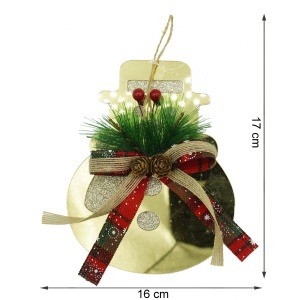 Ornament brad, Flippy, Om de zapada, Auriu, Lucios, 16*17CM, Acril, Interior/ Exterior - Img 5