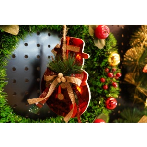 Ornament brad, Flippy, Om de zapada, Rosu, Lucios, 14*17CM, Acril, Interior/ Exterior - Img 4