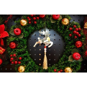 Ornament brad, Flippy, Ren, Auriu, Lucios, 10*25CM, Acril, Interior/ Exterior - Img 2