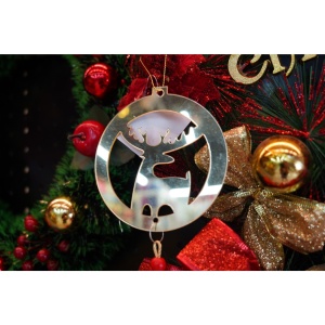 Ornament brad, Flippy, Ren, Auriu, Lucios, 8*25CM, Acril, Interior/ Exterior - Img 2