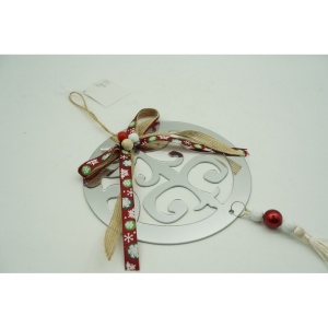 Ornament brad, Flippy, Rotund, Argintiu, Lucios, 14*26CM, Acril, Interior/ Exterior - Img 10