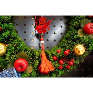 Ornament brad, Flippy, Stea, Om de zapada, Rosu, Lucios, 10*28CM, Acril, Interior/ Exterior - Img 4