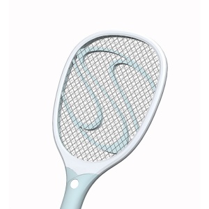 Paleta Electrica pentru Tantari, Muste sau Insecte LED, Flippy, Reincarcabila, Incarcare USB, Plastic, Casa si Gradina, Anti-insecte, Alb-Albastru - Img 7