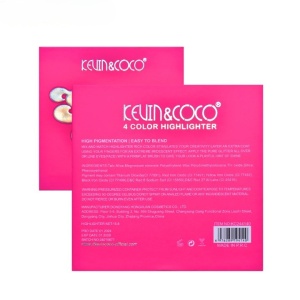 Paleta Iluminatoare, KEVIN&amp;COCO, 4 Culori Stay Wild, 12.2 x 12.2 x 0.9 cm - Img 2