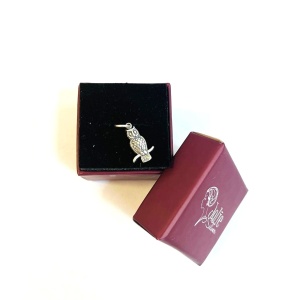 Pandantiv, Jolie Silver, Argint 925, Model Bufnita Pe Creanga, 1.5 g, 2 x 1 cm - Img 5