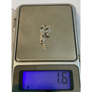 Pandantiv, Jolie Silver, Argint 925, Model Zana cu Pietre, 1.6 g, 25x10 mm - Img 2