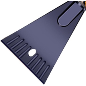Perie de Zapada cu Racleta pentru Masina, Flippy, Multifunctionala, Demontabila, cu Maner Antiderapant, Aluminiu, Plastic, Fragmentarea Ghetii de pe Parbriz, Solutia pentru Iarna, pentru Dezghetare, 68x24x11.1 cm, Albastru - Img 3