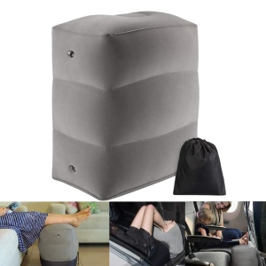 Perna Gonflabila Multifunctionala, Flippy, pentru Picioare, Cap, 3 Straturi, Inaltime Reglabila, 17.8 x 25.4 x 42.9 cm, Gri Inchis - Img 6