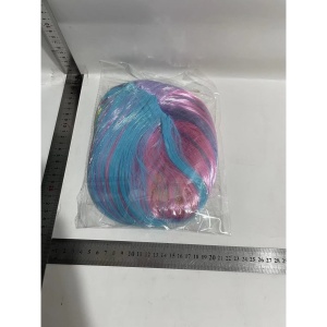Peruca Cosplay pentru Femei, Stil Colorat, Tunsoare Bob cu Breton, Ideala pentru Carnaval, Halloween si Petreceri, Multicolora - Img 2