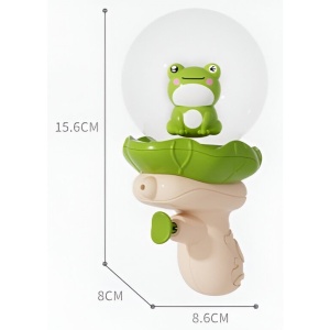 Pistol cu Apa pentru Copii, Flippy, Multifunctional, Capacitate 250 mL, Model Broscuta, 15.6x8x8.6 cm, ABS, Verde - Img 2
