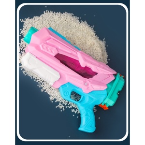Pistol cu Apa pentru Copii, Rezervor, Pentru Piscina/Plaja, Flippy, 6ani+, 5 duze, Quick Fill, Roz, 800ML - Img 5