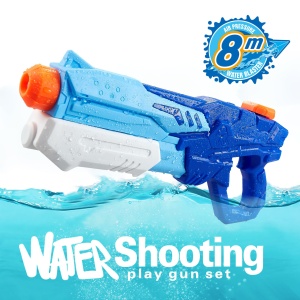 Pistol cu Apa pentru Copii, Rezervor, Pentru Piscina/Plaja, Flippy, 6ani+, Albastru, 600ML - Img 3