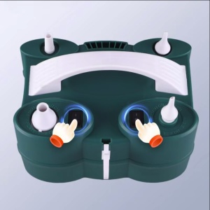 Pompa Electrica de Umflat Baloane, Flippy, cu Doua Iesiri, Accesorii Incluse, 220V, Putere 600W, Accesorii petrecere, Verde - Img 4