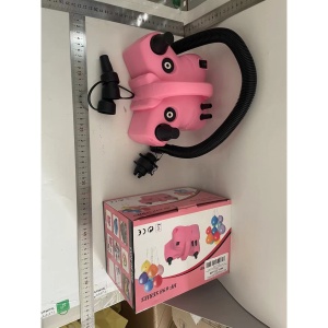 Pompa Electrica de Umflat Baloane, Flippy, cu Doua Iesiri, Accesorii Incluse, 220V, Putere 600W, Accesorii petrecere, Roz - Img 2
